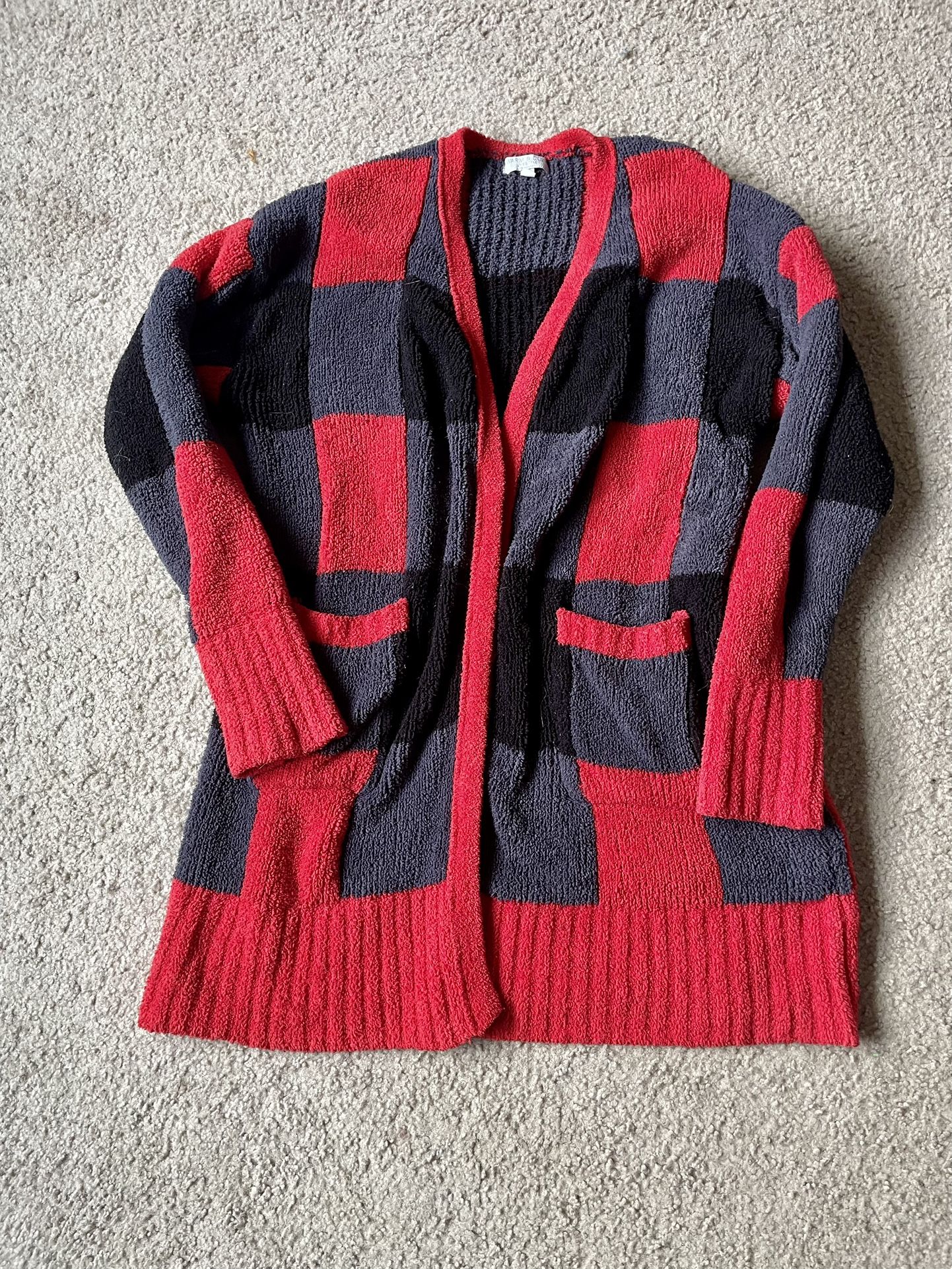 Women’s Buffalo Plaid Fleece Cardigan
