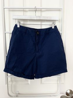 Size Medium High Waist Blue Shorts