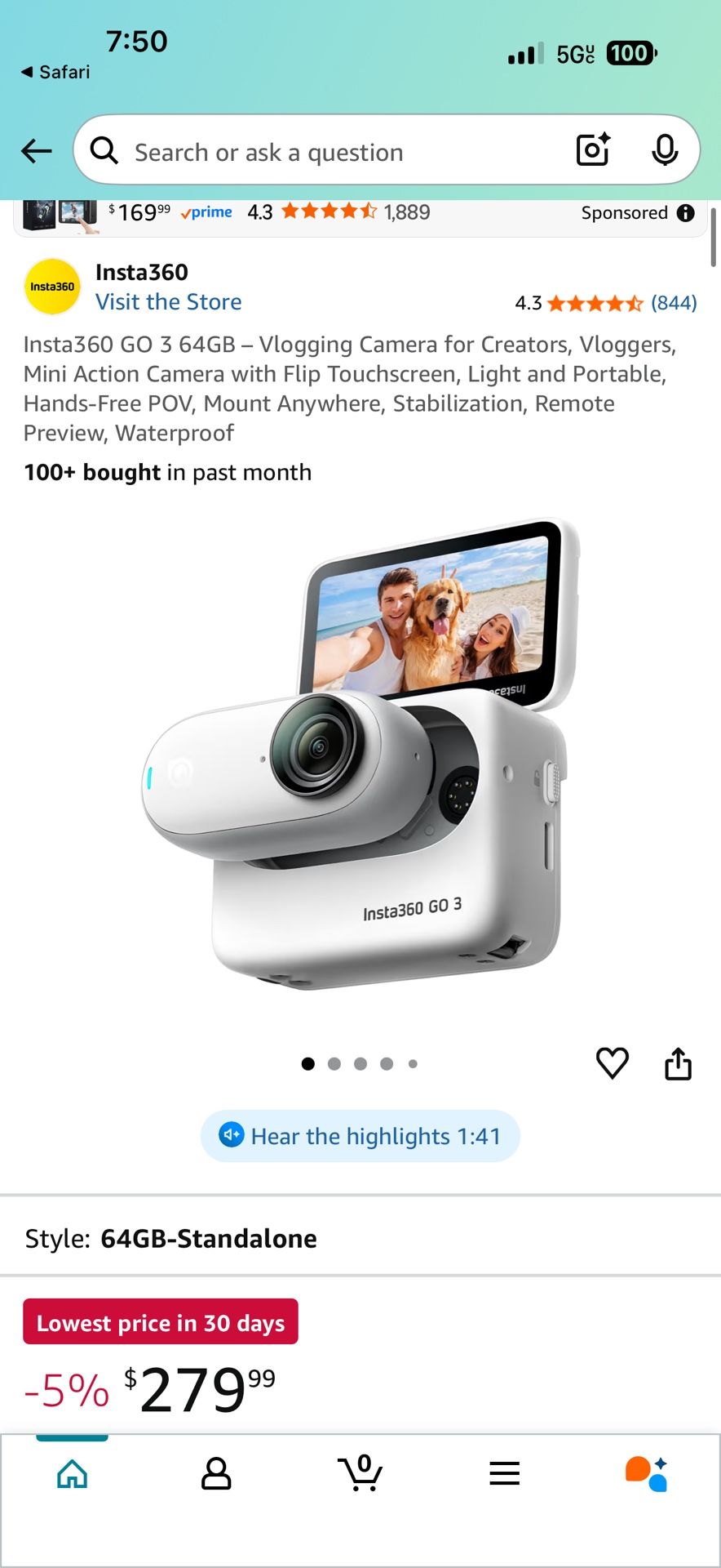 Insta360 Go 3 Action Camera
