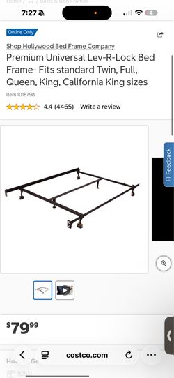 Used full size adjustable bed frame stand