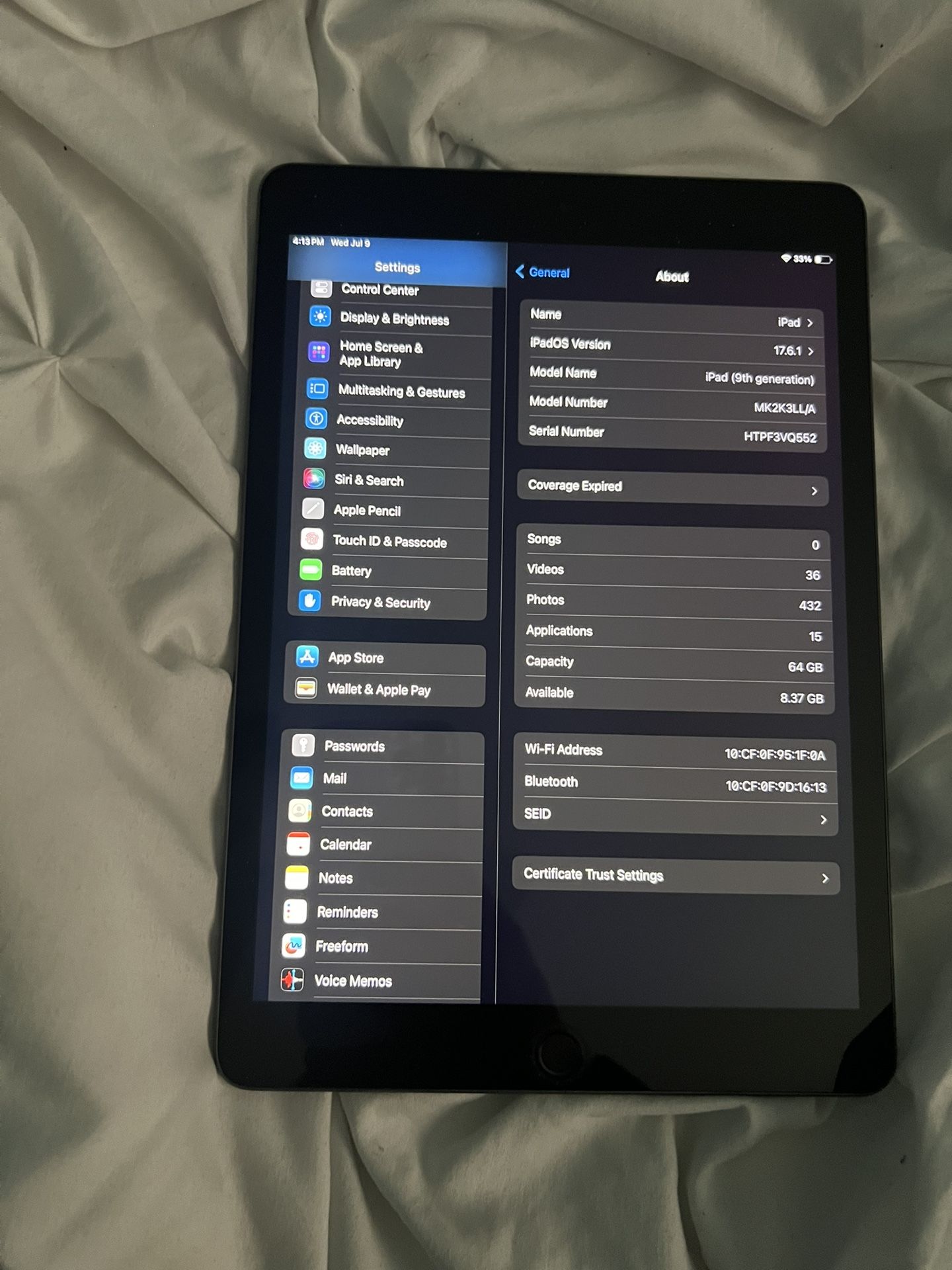 iPad 9th Gen 