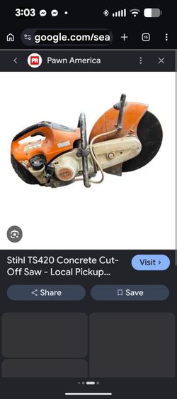 Stihl  TS440 Cement Saw Almost New