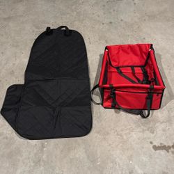 Dog Car Seat Carrier And Single Seat Cover