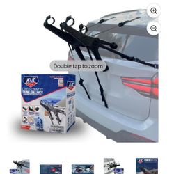 Premium Trunk-Mount Bicycle Carrier
K&K Automotive Cross-Country Trunk Bike Rack 
Carry your bikes with confidence!