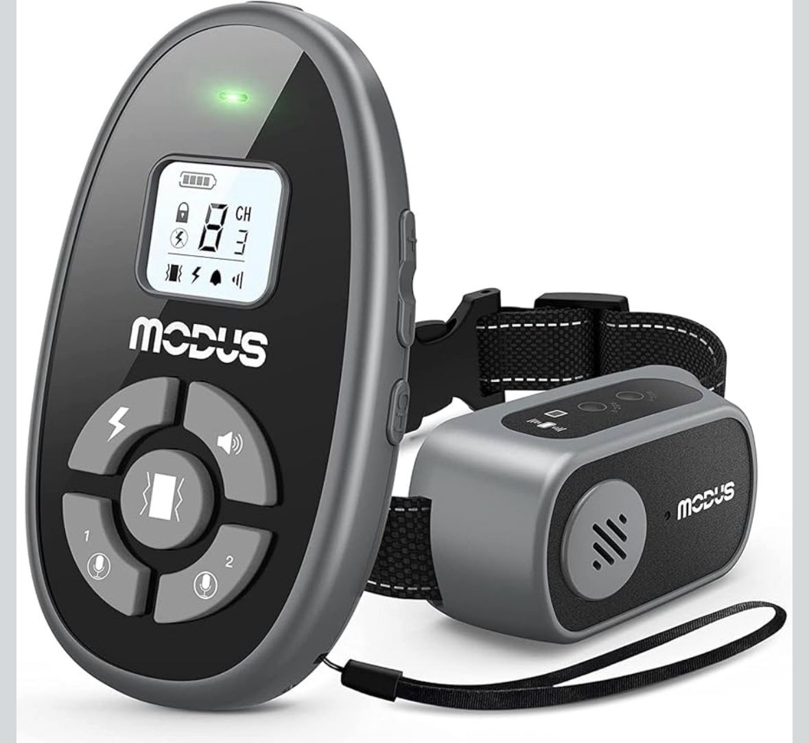 Dog Training Collar with Remote - 4 Modes Dog Shock Collar, Recording Playback..