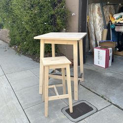IKEA Bar-Height Table and Stool 