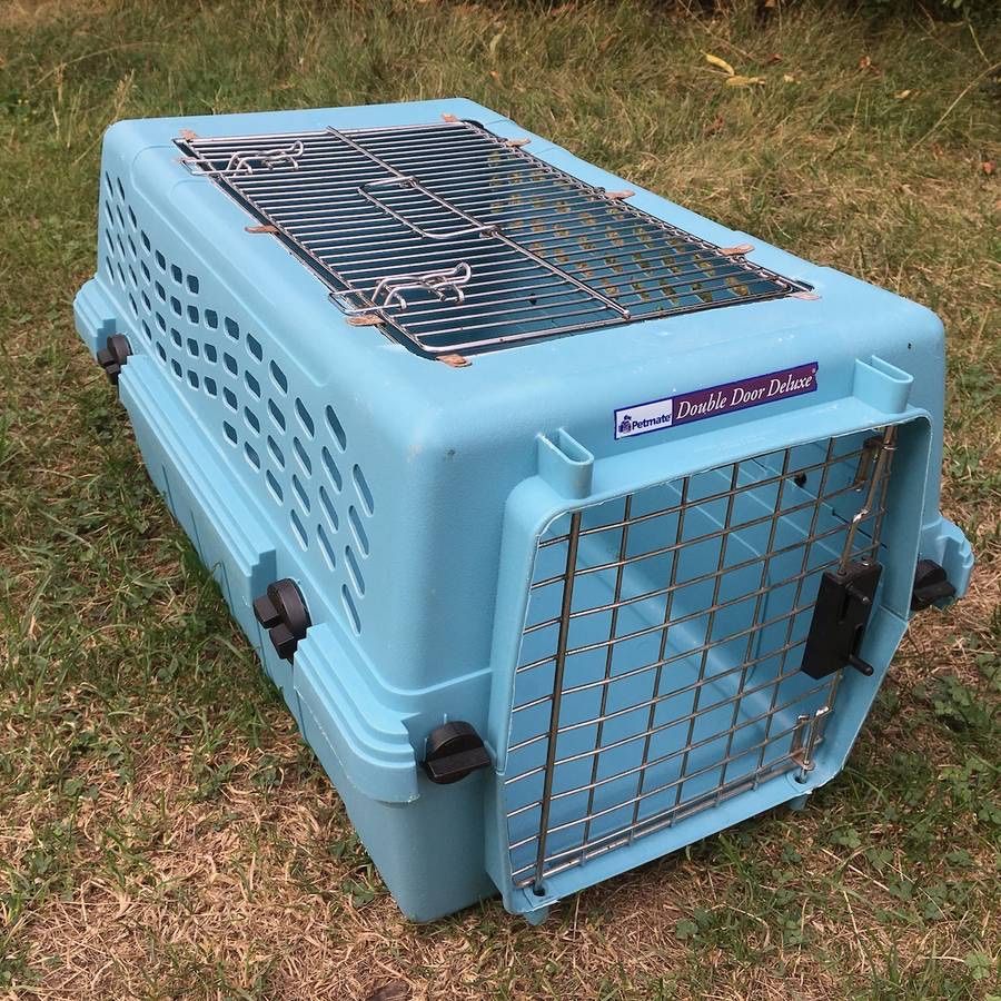 Petmate Double Door Deluxe Medium Cat Small Dog Kennel Crate Carrier