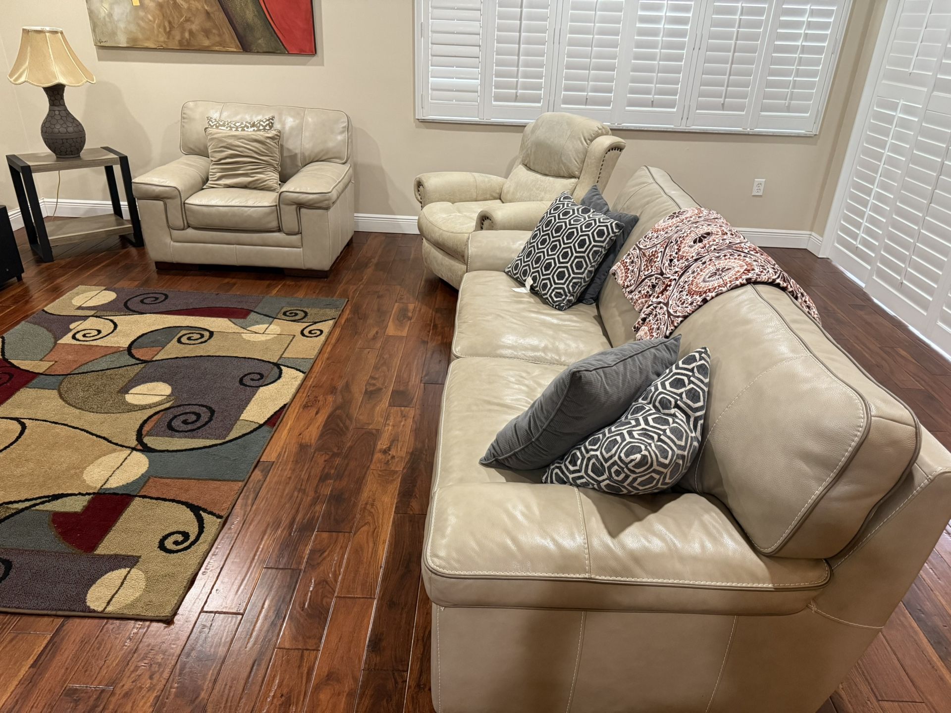 Leather Sofa Set