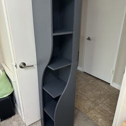 Dark Gray Bookshelves