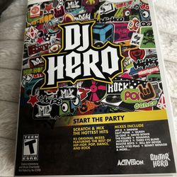 DJ Hero (Nintendo Wii, 2011) NO TURNTABLE, Game Disc, Case,