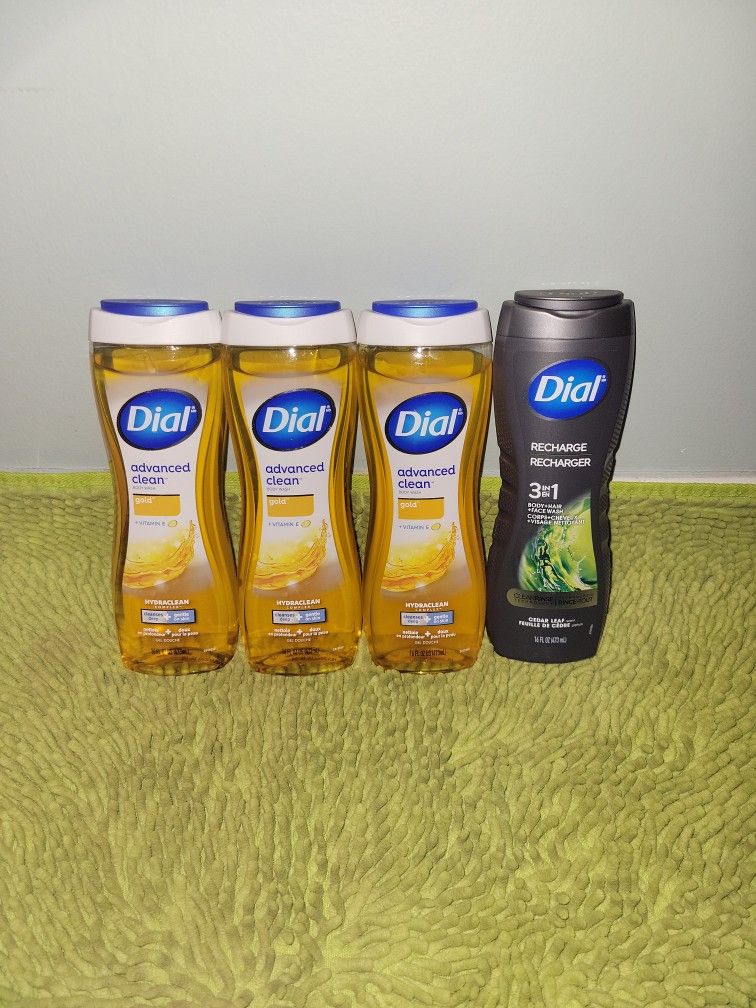 3 Advanced Clean Gold Bodywash/1 Recharge 3in1 Dial 16oz