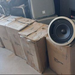 6 New In Box QSC AD-C81TW Subwoofer 8" Woofer 