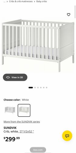 IKEA Crib with Newton Mattress