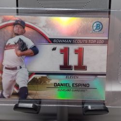 DANIEL ESPINO ROOKIE BASEBALL CARD COLLECTION!!