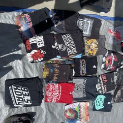 Band Shirts Lg & XL