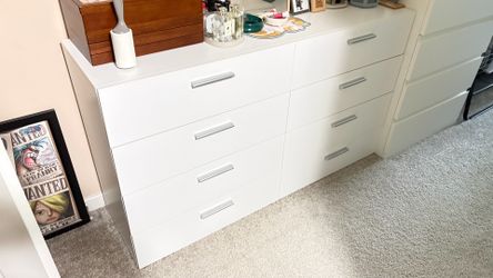 Drawer - white and silver