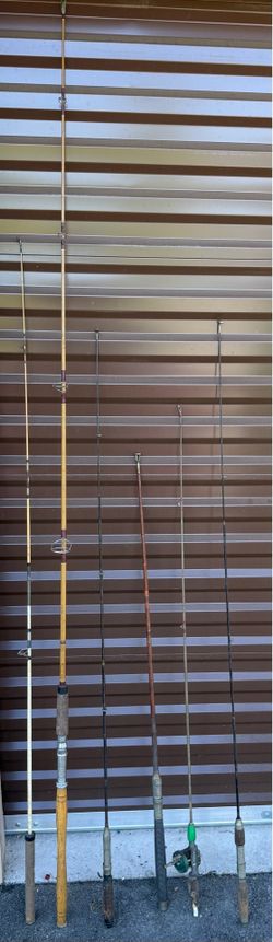 (6) Vintage Fishing Poles