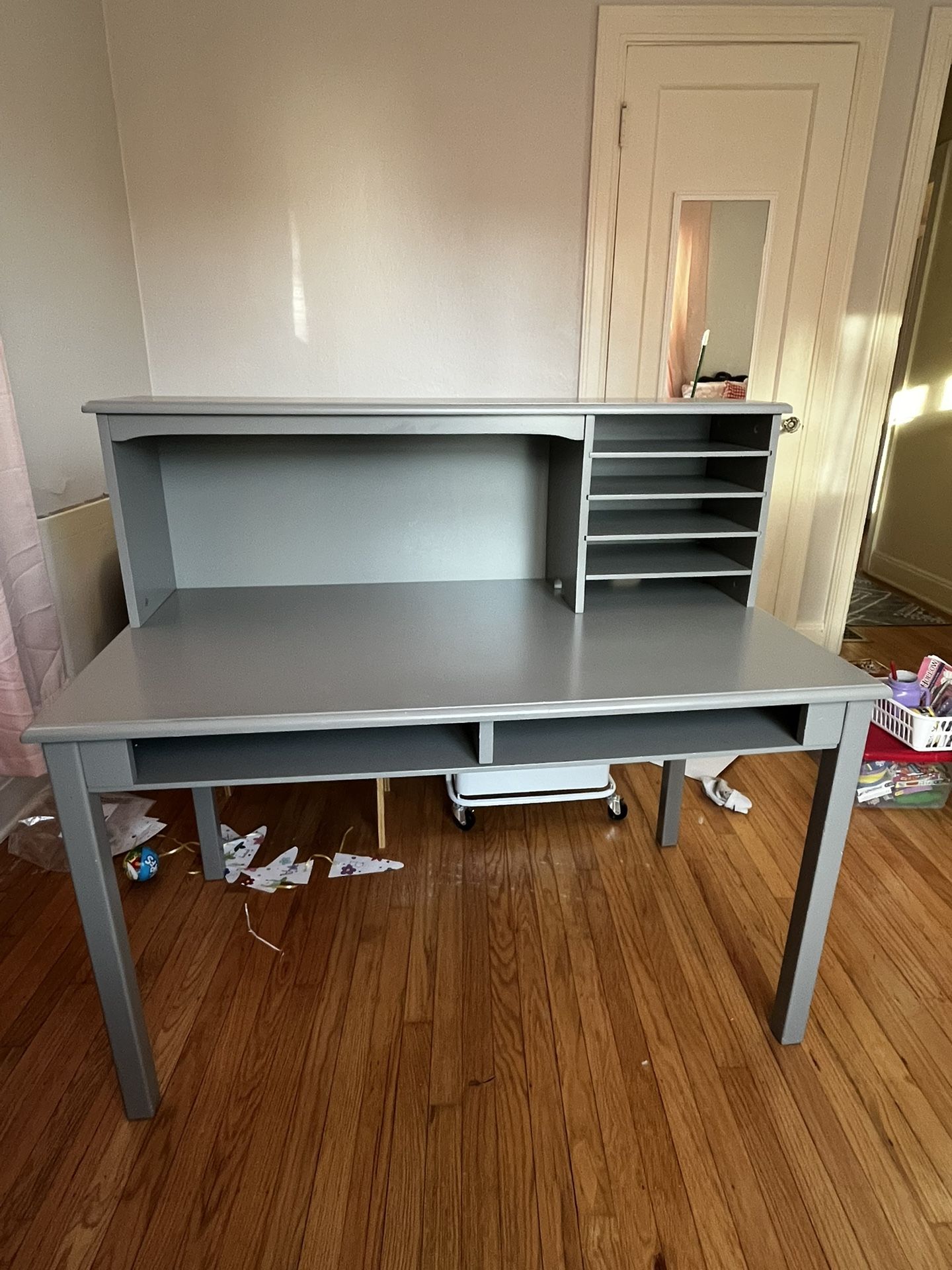 Grey Hutch Desk