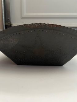 TIN CANDLE HOLDER $7
