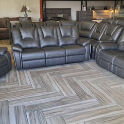 🛋️ NEW!! 3pc Reclining Sofa Set STILL IN BOX 📦 