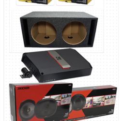NEW BASS AND VOICE PACKAGE KICKER AUDIO INSTALLATION INCLUDED 