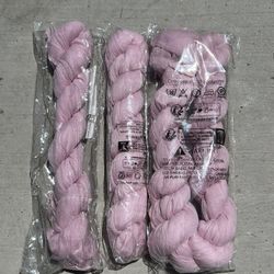 Baby Pink Barbie Pink Cheesecloth Table Runners (2 Pieces of 6ft + 1 piece 10ft)