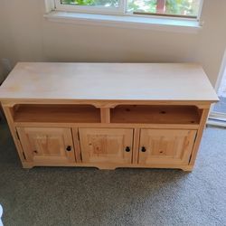 Real wood TV stand made in USA