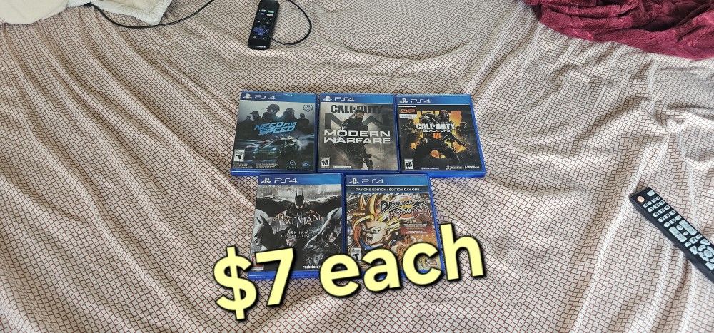Ps4 Playstation 4 Games $7 Each