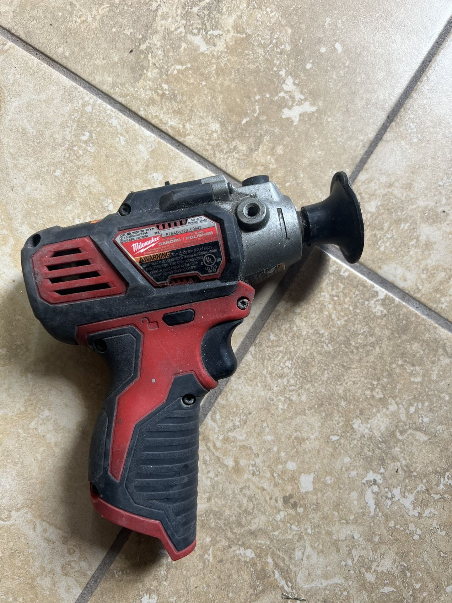 Milwaukee 3 Inch polisher/buffer/sander Used