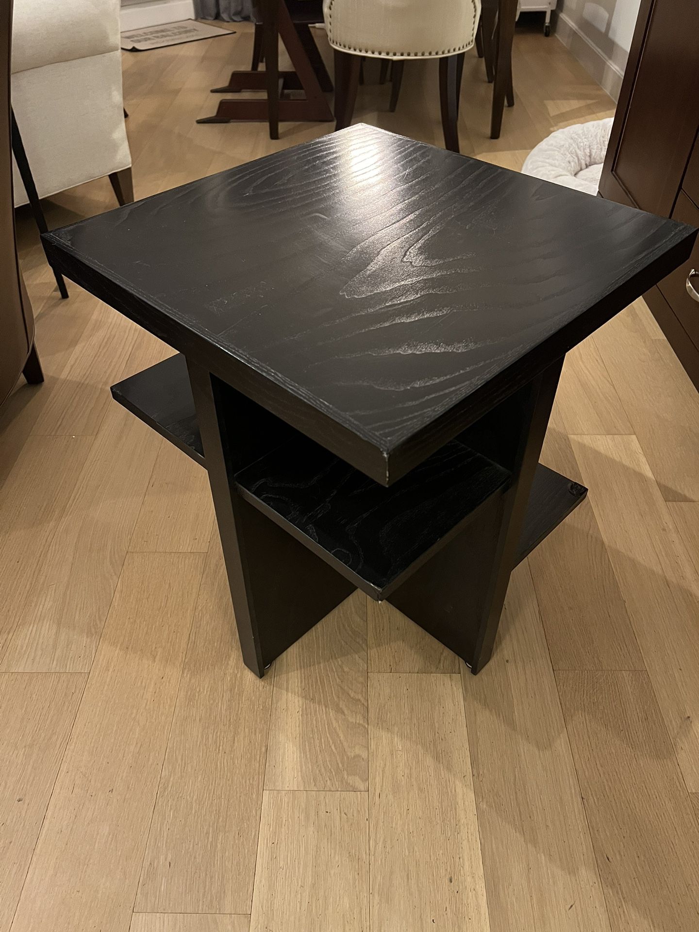 Black Wooden Side table