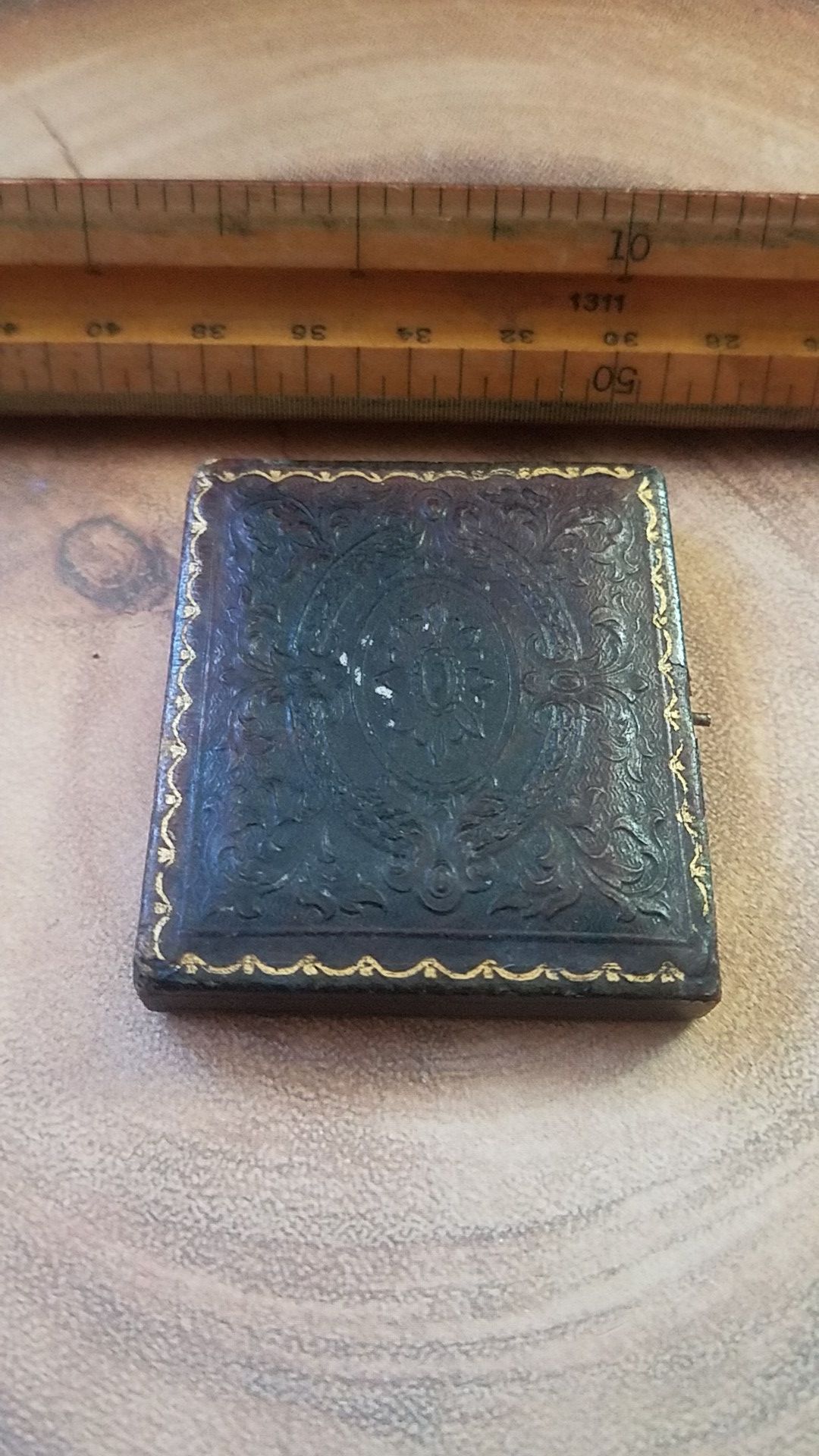 Tintype photo in frame