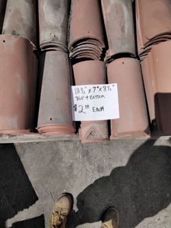 Roofing Materials/Tiles, Red Clay, Cement.
