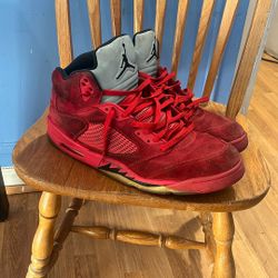 Jordan 5 Retro Red Suede Size 18