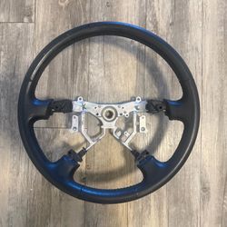 2005-2011 TOYOTA TACOMA STEERING WHEEL BLACK LEATHER OEM