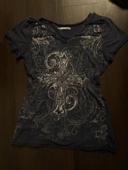 vintage y2k cross shirt 
