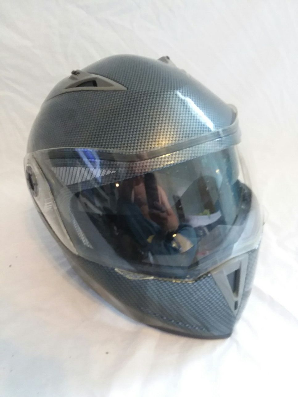 TCMT ST-818 DOT modular full-face motorcycle helmet with built-in sunglasses