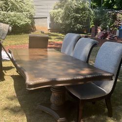 Dining Room Table With Two Leaf Seats 12