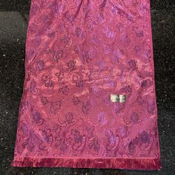 100% Silk Scarf 27x74” Long Shawl Wrap Floral