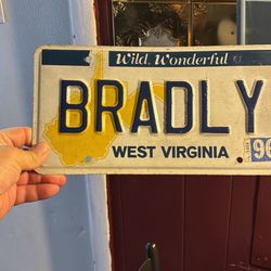 Purse Vintage West Virginia License Plate