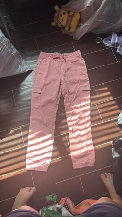 Levi Strauss Pink Cargo Joggers (cinched bottom)