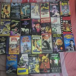 26 Vhs  Horror  Movies  Vintage  Collection 