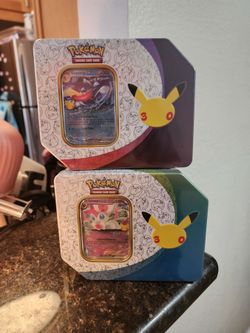 30th Celebration Sylveon ex Tin and Greninja Ex Tin