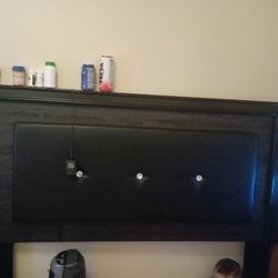 Queen head board with frame