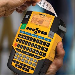 DYMO Industrial Label Maker | Rhino 4200 Label Maker Time-saving Hot Keys Prints Fast Durable For Job Sites and Heavy-Duty Labeling Jobs