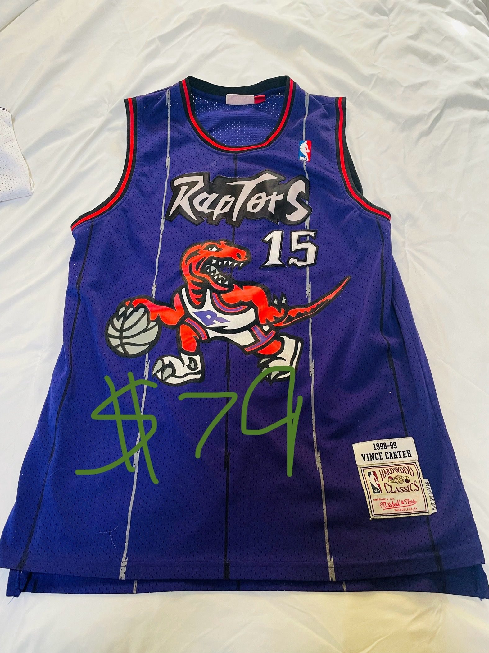 Classic Vince Carter Toronto Raptors Jersey Like New - XL