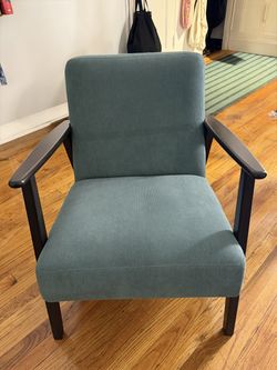 IKEA EKENÄSET Armchair – Gray-Turquoise – Excellent Condition