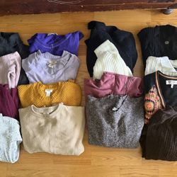 Sweaters - Various Colors Size Small Medium Large 