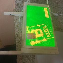 Vintage Kool Cig Store Display Light
