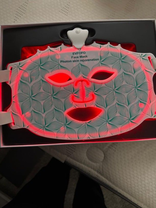 Red Light Therapy Mask for Face, 7 Colors LED Face Mask Light Therapy At Home, Led Face Mask Light Therapy, Green