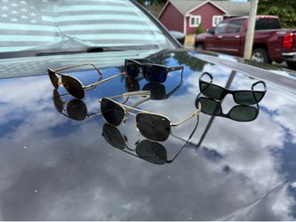 Premium 4-Pack Sunglasses Lot - Oakley, American Optical, VonZipper, Ray-Ban